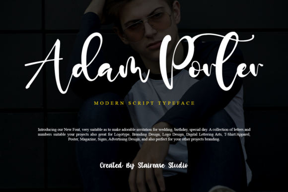 Adam Porter: A Script Handwritten Font for Creative Web Design