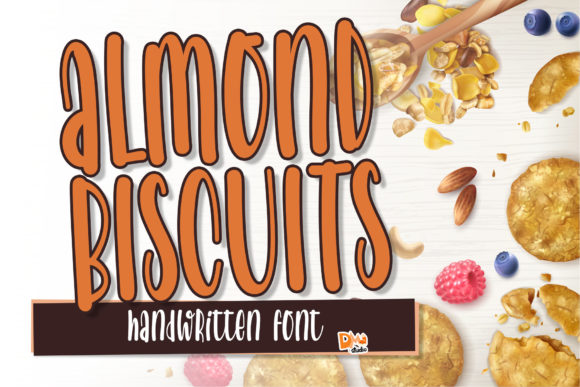 Almond Biscuits: A Playful Handwritten Font for Editorial Design