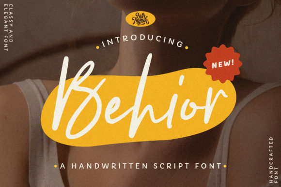Behior: A Script Handwritten Font for Creative Crafters and Designers