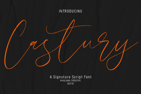 Castury: A Script Handwritten Font for Modern Web Design
