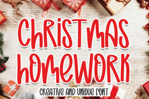 Christmas Homework: A Script Handwritten Font for Digital Branding