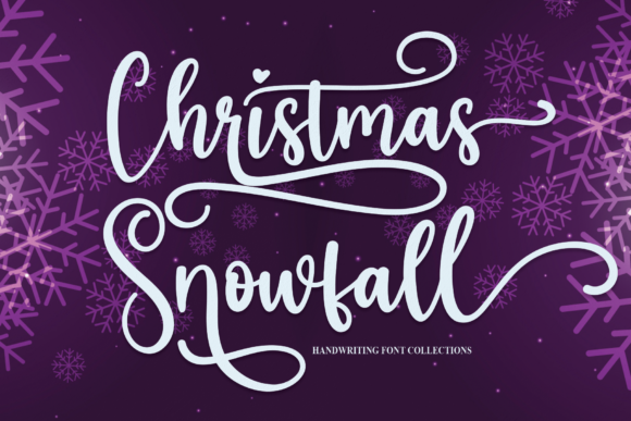 Christmas Snowfall: A Script Handwritten Font for Editorial Design