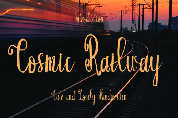 Cosmic Railway: A Timeless Script Font for Editorial Design