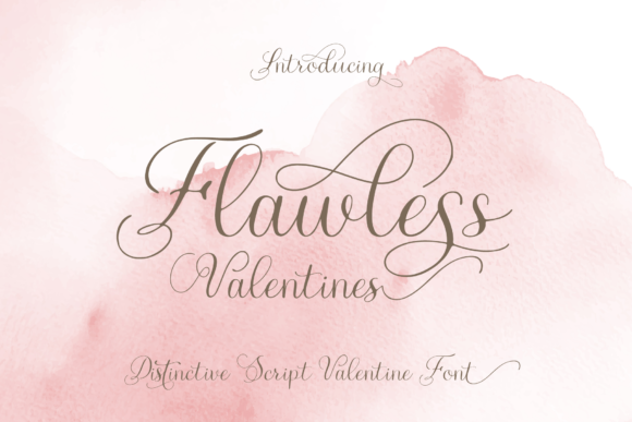 Flawless Valentines: A Script Handwritten Font for Creative Crafters