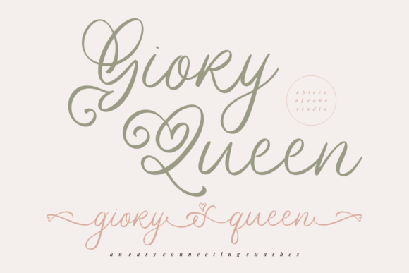 Giory Queen: A Delicate Script Font for Creative Crafters