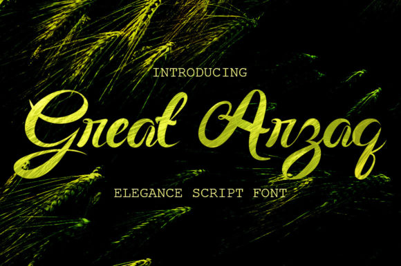 Great Arzaq: A Script Handwritten Font for Creative Campaigns