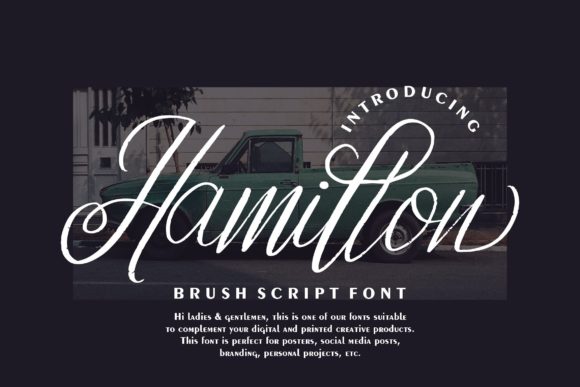 Hamillon: A Script Handwritten Font for Creative Branding