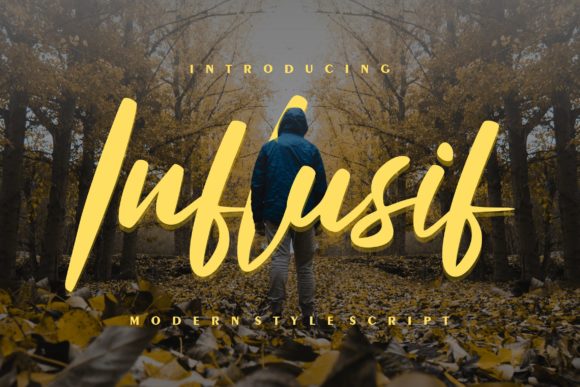 Influsif: A Delicate Script Font for Editorial Elegance
