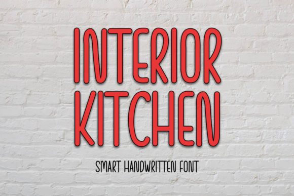 Interior Kitchen: A Script Handwritten Font for Editorial Design and Branding