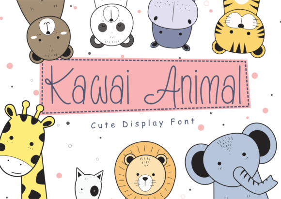 Kawai Animal: A Script Handwritten Font for Creative Crafters