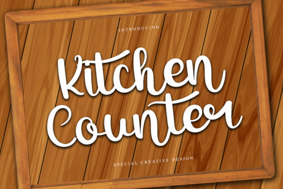 Kitchen Counter: A Script Font for Editorial Elegance