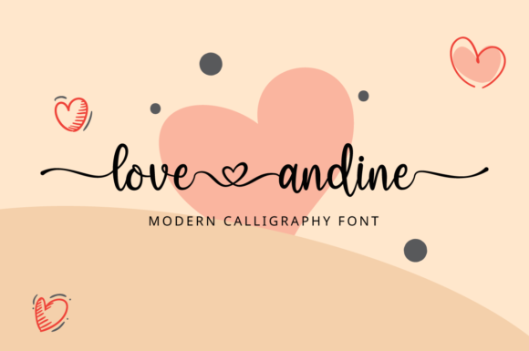 Love Andine: A Romantic Script Font for Editorial Design