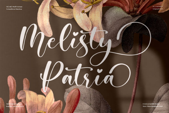Melisty Patria: A Romantic Script Font for Web Design and Branding