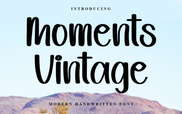 Moments Vintage: A Script Handwritten Font for Creative Campaigns