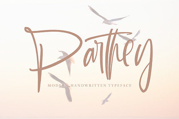 Parthey: A Script Handwritten Font for Dynamic Brand Campaigns