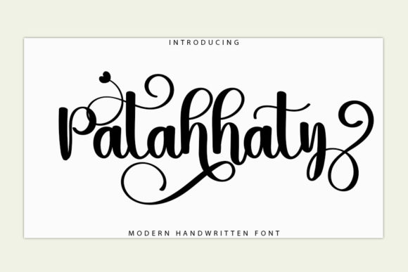 Patahhaty: A Romantic Script Font for Editorial Design and Branding