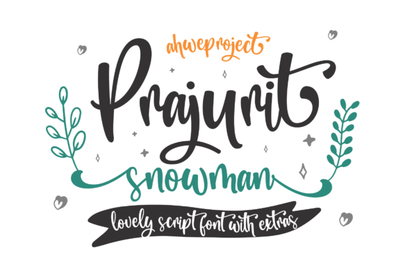 Prajurit Snowman: A Script Handwritten Font for Creative Crafters