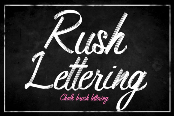 Rush Lettering: A Romantic Script Font for Designers