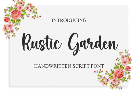 Rustic Garden: A Timeless Script Font for Web Design and Branding