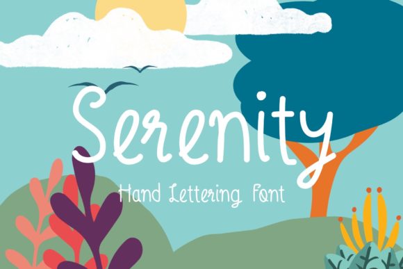 Senerity: A Script Handwritten Font for Editorial Design and Branding