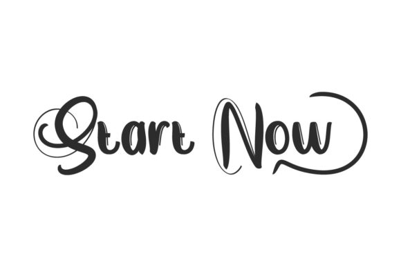 Start Now: A Script Handwritten Font for Digital Branding and Web Design