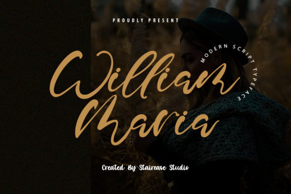 William Maria: A Script Handwritten Font for Editorial Design