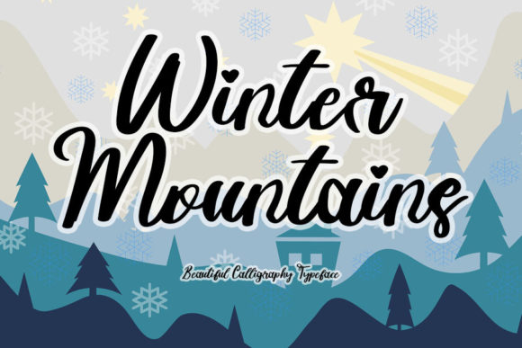 Winter Mountains: A Script Font That Elevates Your Brand